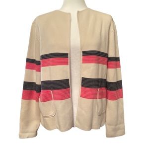 Talbots Striped Cardigan Sweater